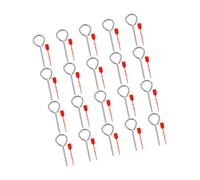 JOINPAYA Fire Extinguisher Pull Pins Designed to Withstand Extended Use 20 Sets with Iron and Plastic Material Sturdy Fire Safety Lock Pins for Extinguisher Equipment