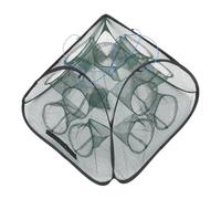 JOINPAYA Foldable Fishing Bait Trap Net with Portable Collapsible Mesh Basket for Minnow Crab Shrimp Crawdad Lobster Underwater Use Space-saving Design with Innovative Bait Compartment