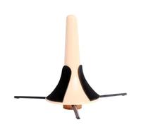 JOINPAYA Foldable Portable Trumpet Tripod Stand Holder with 3 Metal Leg Base and Detachable Rotating Screw Bracket, Yellow Felt Plastic Design for Wind Instrument Stability and Easy