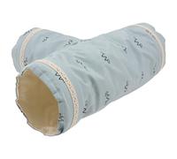JOINPAYA Foldable Small Pet Tunnel for Hamsters and Guinea Pigs, Blue Polyester and Cotton Material with Delicate Appearance, Stimulates Exploration and Easy to Store, for Summer Play