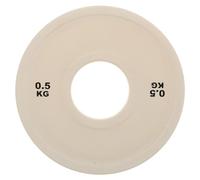 JOINPAYA Fractional Plate Insert Rubber Bumper Plate 0.5kg Lightweight for Barbell Strength Training Home Gym