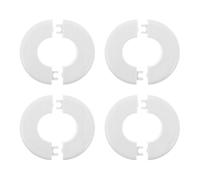 JOINPAYA Gas Stove Burner Cap Plastic for Kitchen Stove Top Maintenance 4pcs Decorative Ring Cover White Covers Gas Pipe Holes