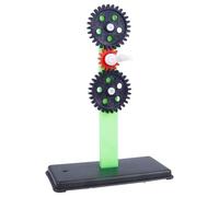 JOINPAYA Gear Experimental Apparatus with Brackets Toothed Wheels Physics Teaching Kit for Science Classroom Experiments Smooth Material Enhances Practical Skills Training Random Color