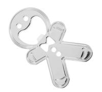 JOINPAYA Gingerbread Man with Holiday Party Design Bottle Opener Keyring Creative Made of Stainless Steel Multifunctional Bottle Opening Tool for Holiday Gatherings and Gifts