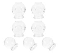 JOINPAYA Glass Cupping Therapy Device Set 7pcs to Increase Blood Flow and Muscle Immunity with Vacuum Suction Cups, Thickened Glass Material for Body Care for Household Massage