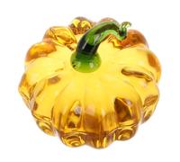 JOINPAYA Glass Pumpkin Paperweight Pumpkin Figurine for Calligraphy Flattening Student Essential Durable Decoration for Fall Harvest