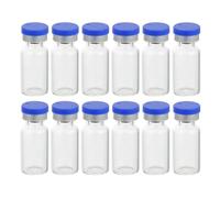JOINPAYA Glass Sample Vials Small Liquid Storage Bottles 3ml 50pcs with Caps Good Air Tight Effect Pocket-sized for Chemistry Experiments