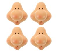 JOINPAYA Gnome Face and Nose Resin Valentine's Day Decor Gnome Faces for Crafts and 4pcs 3d Doll Head Parts Easy Installation Easter Projects Dwarf Doll DIY