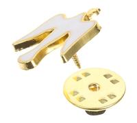 JOINPAYA Gold Plated Enamel Peace Dove Lapel Pin for Christian Faith, Descending Dove Brooch Religious Jewelry Accessory for Spiritual Memorial and Baptism Attire