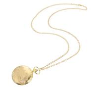 JOINPAYA Golden Train Pattern Pocket Watch for Timekeeping and Decoration | Elegant Antique Vintage Style, Metal Body with Plastic Mirror, Portable Design, Souvenir Piece