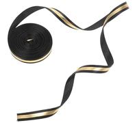 JOINPAYA Graduation Ribbon 1cm Wide Polyester Ribbon 10 Yards Roll with Hot Stamped Gold Print for DIY Wrapping and Party Decoration