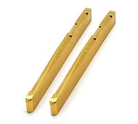 JOINPAYA Graduation Season Gift for Guitar Players Brass Folk Guitar Bridge Saddle Replacement Part in Golden Colour Improves Clarity and Sustain Long Time Use for Friends