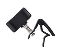 JOINPAYA Guitar Phone Holder Metal Capo Quick Release Clamp for Acoustic Electric Classical Bass Ukulele Musicians Practicing Music Score Display