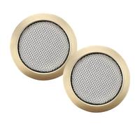 JOINPAYA Guitar Sound Hole Covers 2Pcs Copper Resonator Inserts Antique Bronze Lid Accessories for Acoustic Guitar Use