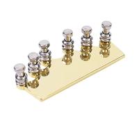 JOINPAYA Guitar String Plate for Bass and Electric Guitars Metal Bridge Accessory Simple Tuning System for Musicians Seeking Easy and Longevity