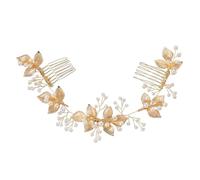JOINPAYA Hair Comb with Beautiful Appearance and Practicality Decorative Elegant with Pearls Handmade, Alloy Material, Creative Wedding Hairpin and Bridal Hair for Weddings and Parties