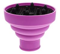 JOINPAYA Hair Dryer Diffuser Silicone Collapsible Folding Styling Accessory for Bathroom and Travel Purple