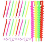 JOINPAYA Hair Rollers Spiral Perm Rod 26Pcs Plastic Flexible Curling Rods for Women, Lightweight and Sturdy for Firm Hold Waves, Suitable for Short and Long Hair at Home or On-The-Go