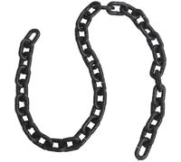 JOINPAYA Halloween Party Fake Chain Prop 1.5m Medium Black Plastic Prison Chain Decoration for Haunted House Cosplay and Carnival Use