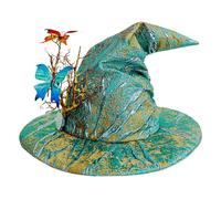JOINPAYA Halloween Witch Hat With Butterfly Wizard Witch Cap For Women Adults Halloween Party Masquerade Cosplay Costume Accessory Daily Use