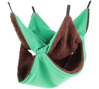 JOINPAYA Hamster Hanging Hammock Pet Cage Hammock Bed Comfortable Easy to Install Polar Fleece Knitted Wool Fabric Can Be Hung in The Cage Suitable for Guinea Pigs Ferrets