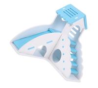 JOINPAYA Hamster Slide Building Hamster Hut Ladder House Rat Ladder Sky-blue Pvc