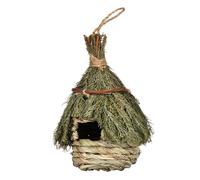 JOINPAYA Hand Woven Bird Nest Durable Seagrass Woven Bird House for Garden Decor Hanging Nest for Parrots Finches and Sparrows Attractive Outdoor Accessory