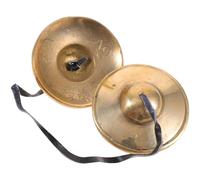 JOINPAYA Handmade Copper Cymbals Bell Set with Delicate Pattern, Lightweight and Sturdy Yoga Percussion Instrument for Meditation and Sound Therapy, Includes Storage Case