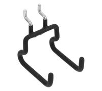 JOINPAYA Heavy Duty for Organising Accessories and Tools Stainless Steel Pegboard Hooks with Smooth Coating Sturdy Black Wall Display Hooks in Workshops and Kitchens