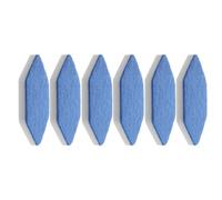 JOINPAYA Hexagonal Diamond Sponge Blocks 6Pcs Mop Head Replacement Pads for Bathroom Floor and Kitchen Cleaning Compatible with Vileda