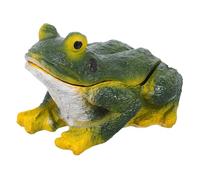 JOINPAYA Hide A Key Outside Frog Figurine Decorative Hiders Outdoor House Spare Keys Lock Box Containers Secret Compartment Safe Storage Box For Yard Garden Green