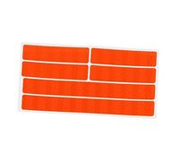 JOINPAYA High Brightness Reflective Decal Safety Warning Sticker for Bike Mountain Bike Outdoor Use Fluorescent Orange Durable Residue Reflective Tape