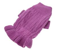 JOINPAYA High Collar Pet Puppy Sweater Warm Knitted Dog Costume for Winter Easy Wear Cozy Pullover in Adorable Outdoor Clothes for Small to Dogs