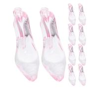 JOINPAYA High Heel Shoe Charms 24Pcs Pink Acrylic Pendant Pack for Gender Reveal Party Decorations and Crafting