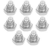 JOINPAYA Horizontal Jack Handle Lightweight and Simple 8pcs Fixed Screws Replacement Set, Iron Material with Screw Pitch 12x1.75mm for Jack Repair Tools