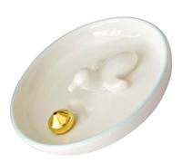 JOINPAYA Incense Burner and Multi-function Home Decoration Animal Design Ceramic with Vintage Style White round Incense Stick Holder Tray Suitable for Tearoom and Meditation