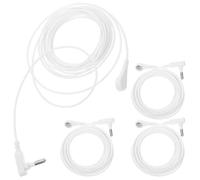 JOINPAYA indoor earthing cable 4PCS 15ft White PVC Copper Universal Fit for Repair Stations and Assembly Lines