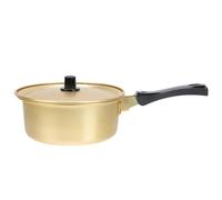 JOINPAYA Instant Noodle Cooking Pot Korean Ramen Stockpot Thickened Aluminum Body and Single Handle for Daily Kitchen and Outdoor Cooking