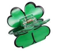JOINPAYA Irish Shamrock Hair Clip for Women, St Patrick’s Day Festival Hair Claw Accessory, Green Clover Barrettes for Irish Party Favor and Holiday Celebration