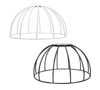 JOINPAYA Iron Lampshade Frame High Performance and Crack-Resistant for Pendant Light 2pcs with Metal Ring Support Elegant Wire Lamp Shade Holder for DIY Lamp Projects and Restaurant Use