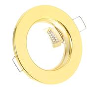 JOINPAYA Iron Recessed Lighting Housing with Versatile Compatibility and Easy Installation Modern Minimalist Golden Trim Light Cover for Mr16 Gu10 for Ceiling Downlight Spotlight Fittings
