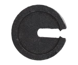 JOINPAYA Iron Scale Weight Slotted Hooked Balance Weight 0.5kg Black for Orthopedic Devices and Industrial Scale Calibration, Retro Classic for Doctors and Orthopedic Specialists