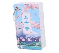 JOINPAYA Japanese Learning Cards Set for Boys and Girls Portable 50 Sounds Flashcards Ring for Beginners Learning Japanese Alphabet
