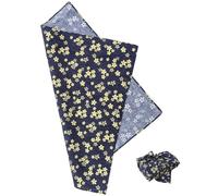JOINPAYA Japanese Style Wrapping Cloth Blue Cloth Handkerchief Beautiful Patterns for Meal Packing and Table Mat, Easy to Wash and Long Time Use for Lunch Box Wrapping