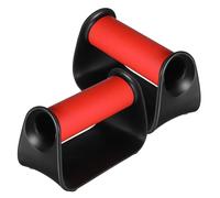 JOINPAYA Joint-friendly Push Up Bars for Floor Workouts with Non-slip Pads Portable Red Push-up Stands for Home Exercise Strength Training Equipment Suitable for Men and Women Fitness