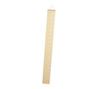 JOINPAYA Kids Height Measurement Ruler Wall Hanging Chart for Living Room and Closet, Easy to Install Yellow Canvas and Wood Growth Chart with Modern Simple Design for Children