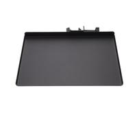 JOINPAYA Large 23x16.5cm Black Iron Microphone Stand Storage Tray for Sound Card Holder Adjustable Metal Storage Rack Suitable for Studio and Broadcasting Use