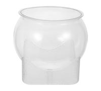 JOINPAYA Large Plastic Fish Bowl Terrarium Container, Unbreakable Tabletop Goldfish Tank with Decorative Mini Ecosystem for Desk and Home Use