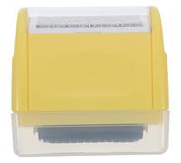 JOINPAYA Large Yellow Confidential Roller Stamp with 3 Ink Refills for Id Protection, Identity Theft Security Stamp, Privacy Guard Address Roller for Office and Personal Use