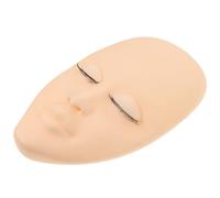 JOINPAYA Lash Extension Mannequin Head with Removable Silicone Lash Practice Head Pink Eyelash Training Tool for Professional Makeup
